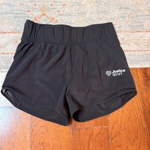 Justice Sport Black Athletic Shorts